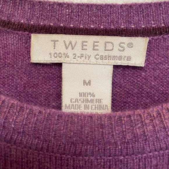 Tweeds Soft Purple 100% Cashmere Sweater. - Picture 3 of 7